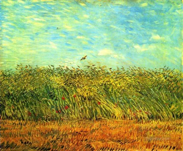 Campo de trigo con alondra Vincent van Gogh Pinturas al óleo